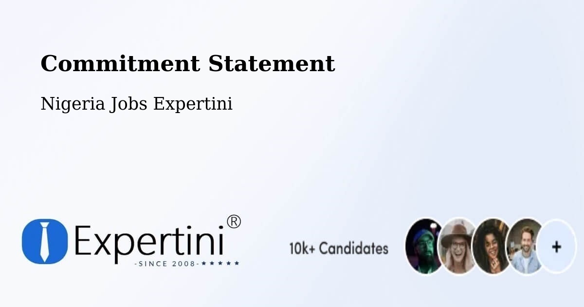 Corporate Commitment – Ibi - Nigeria Jobs Expertini
