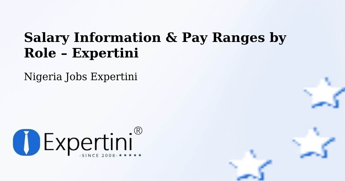 Salary Information & Pay Ranges – Ibi - Ibi, Nigeria Jobs Expertini